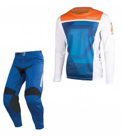 Set of MX pants and MX jersey YOKO TRE+KISA blue; blue/orange 32 (M)