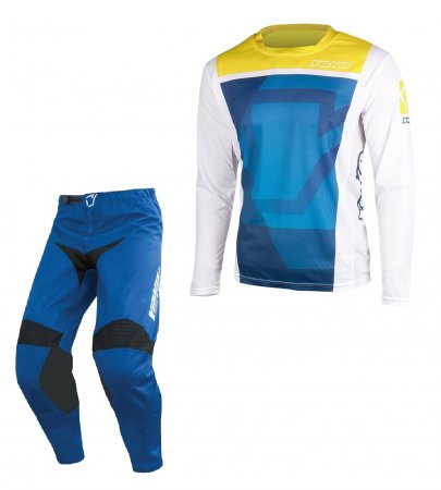 Set of MX pants and MX jersey YOKO TRE+KISA blue; blue/yellow 32 (M)