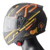 Full face helmet GMS ZG12501 HEXAGO graphic yellow - orange M