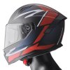 Full face helmet GMS ZG12601 VELOX graphic matt black-red-white S