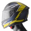 Full face helmet GMS ZG12601 VELOX graphic matt black-yellow-grey S